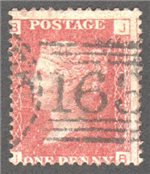 Great Britain Scott 33 Used Plate 119 - JB